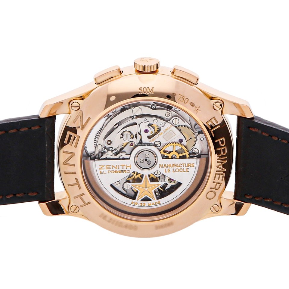 IMG_9081 Zenith Captain Chronograph Mens watch Unisex Automatic Rose gold 18.2110.400 01.C498 Replica 6