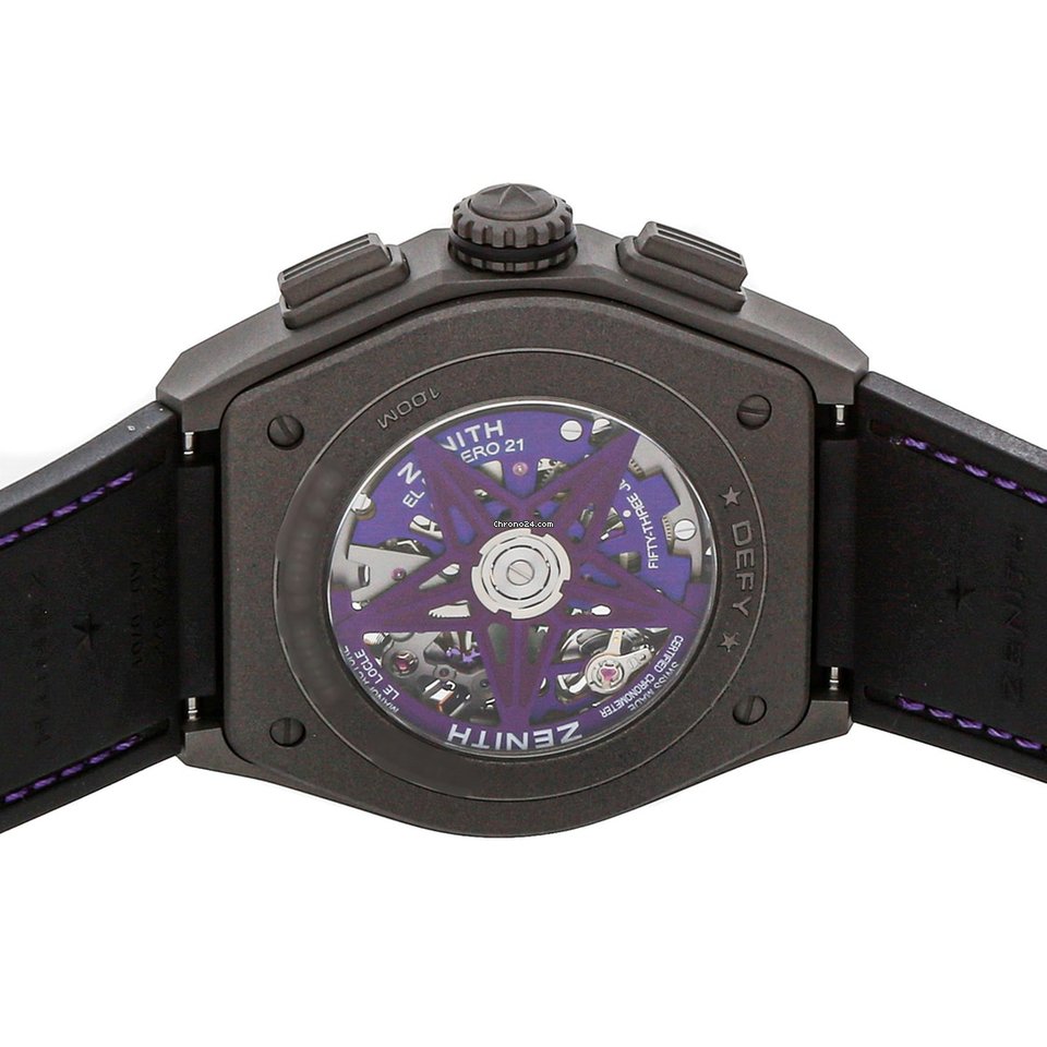 IMG_9081 Zenith Defy El Primero Mens watch Unisex Automatic Titanium 97.9001.9004 80.R922 Replica 6