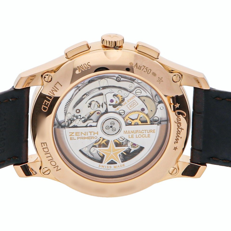 IMG_9081 Zenith Captain Chronograph Mens watch Unisex Automatic Rose gold 18.2111.400 01.C498 Replica 6