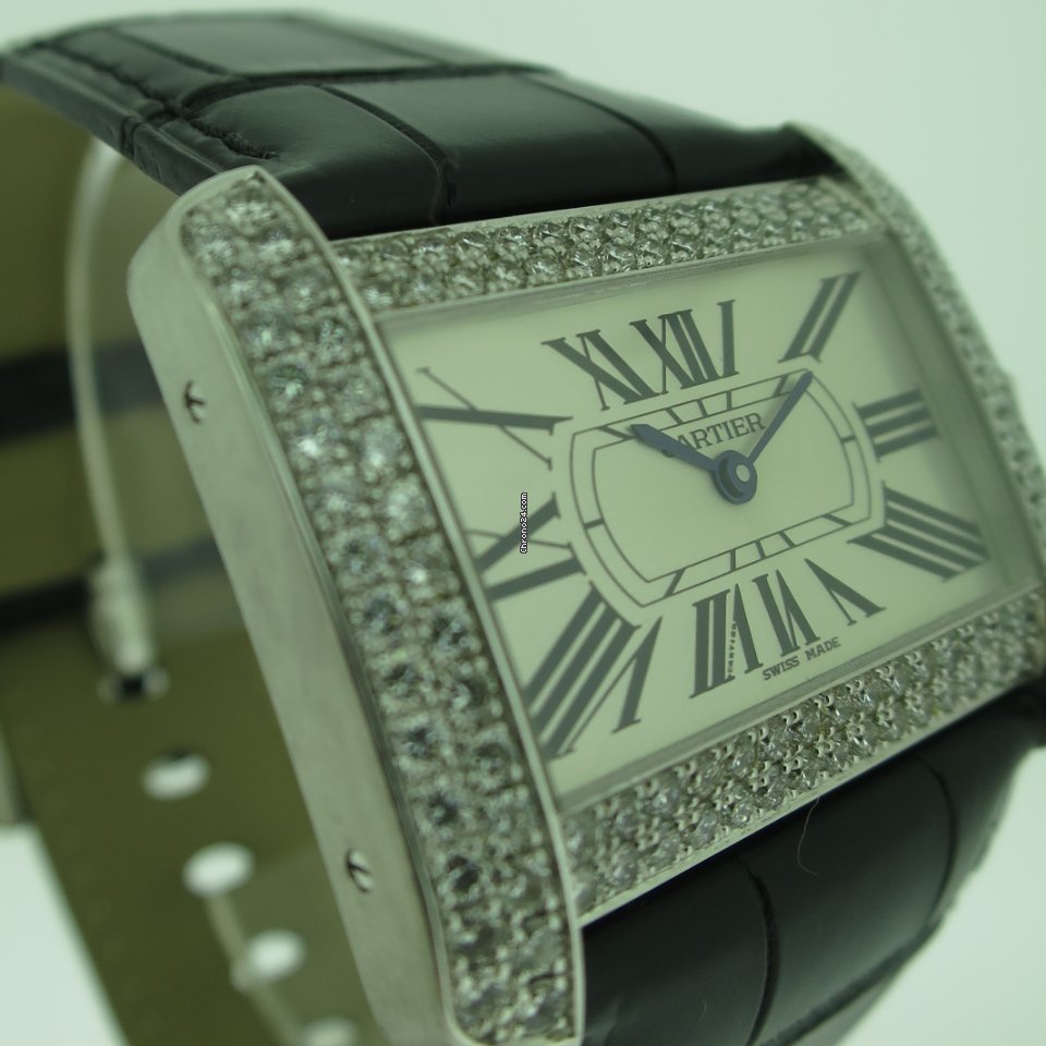 Cartier Tank Divan Womens watch Quartz White gold WA301370 Replica 6