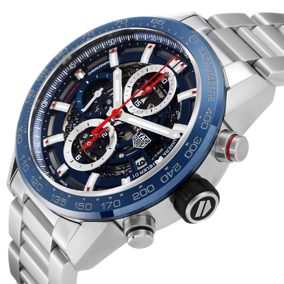 IMG_9081 TAG Heuer Carrera Calibre HEUER 01 Mens watch Unisex Automatic Steel CAR201T.BA0766 Replica 6