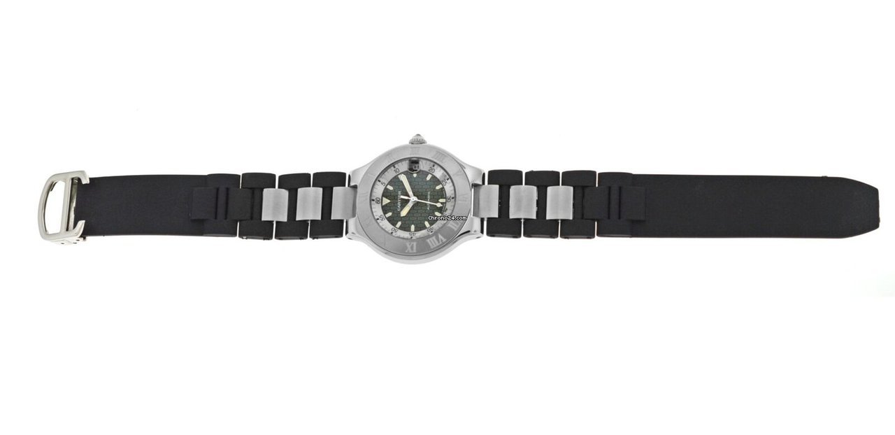 IMG_9081 Cartier 21 Must de Cartier Mens watch Unisex Automatic Steel 2427 Replica 6