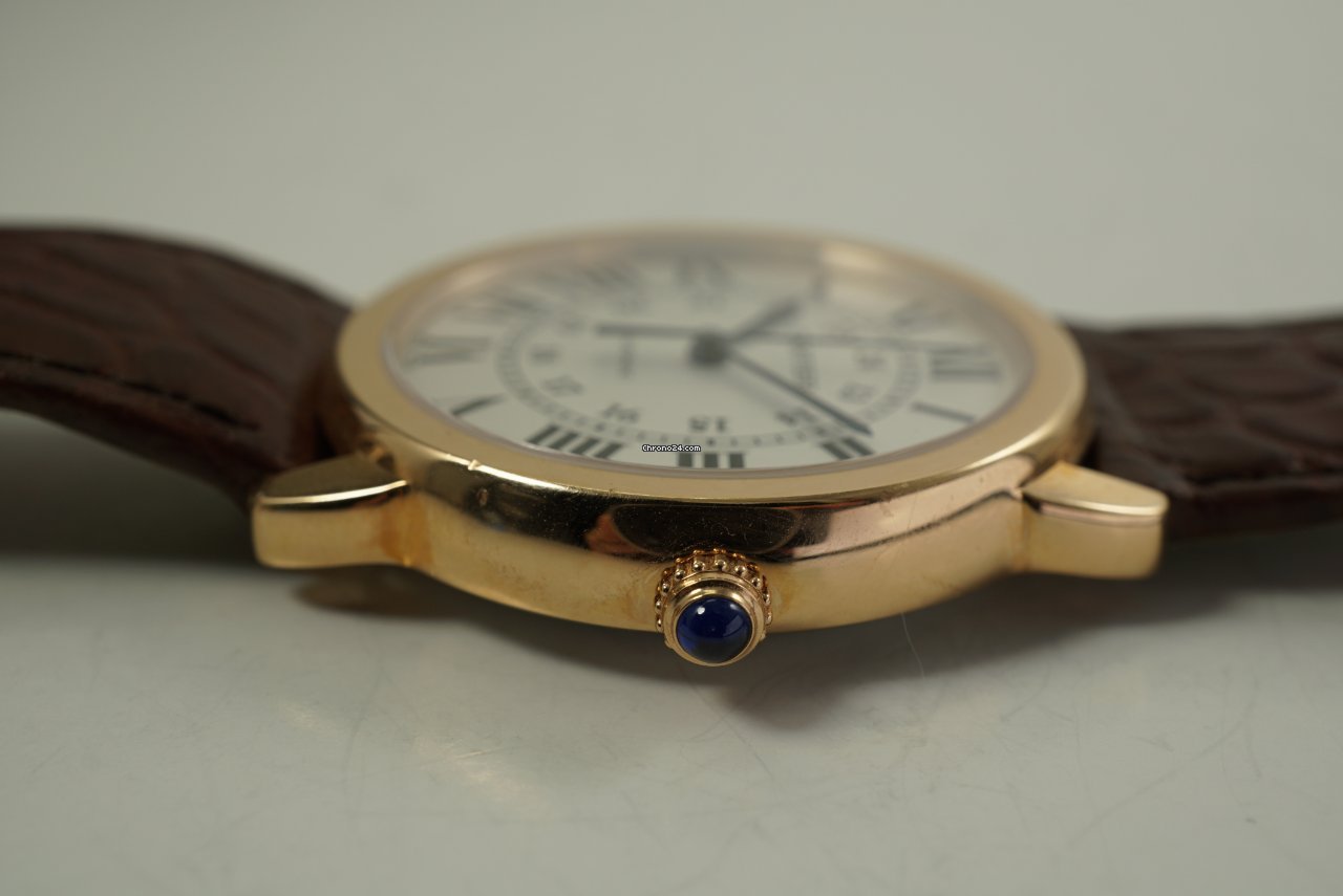 IMG_9081 Cartier Ronde Solo de Cartier Mens watch Unisex Automatic Rose gold W2RN0008 Replica 6