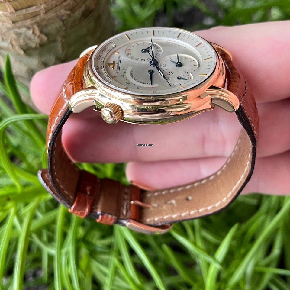 IMG_9081 Jaeger-LeCoultre Master Geographic Mens watch Unisex Automatic Rose gold 169.1.92 Replica 6