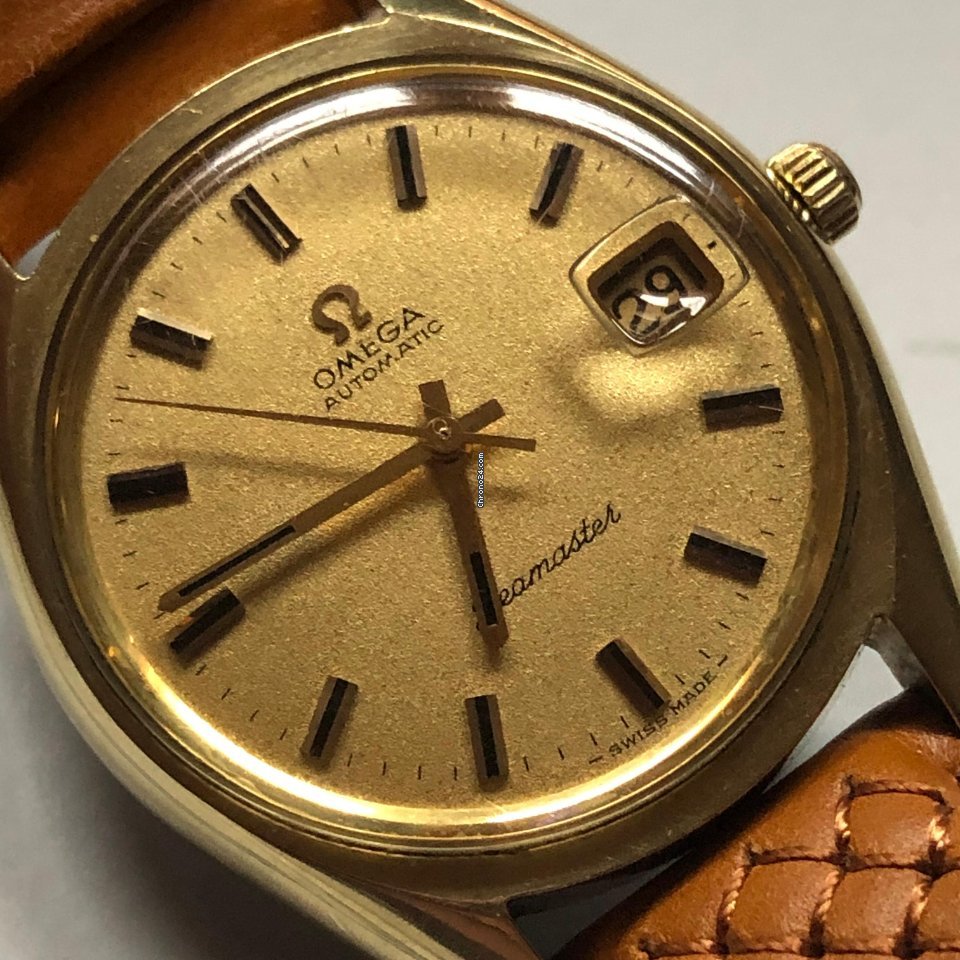 IMG_9081 Omega Seamaster Mens watch Unisex Automatic Gold Steel 166.067 Replica 6