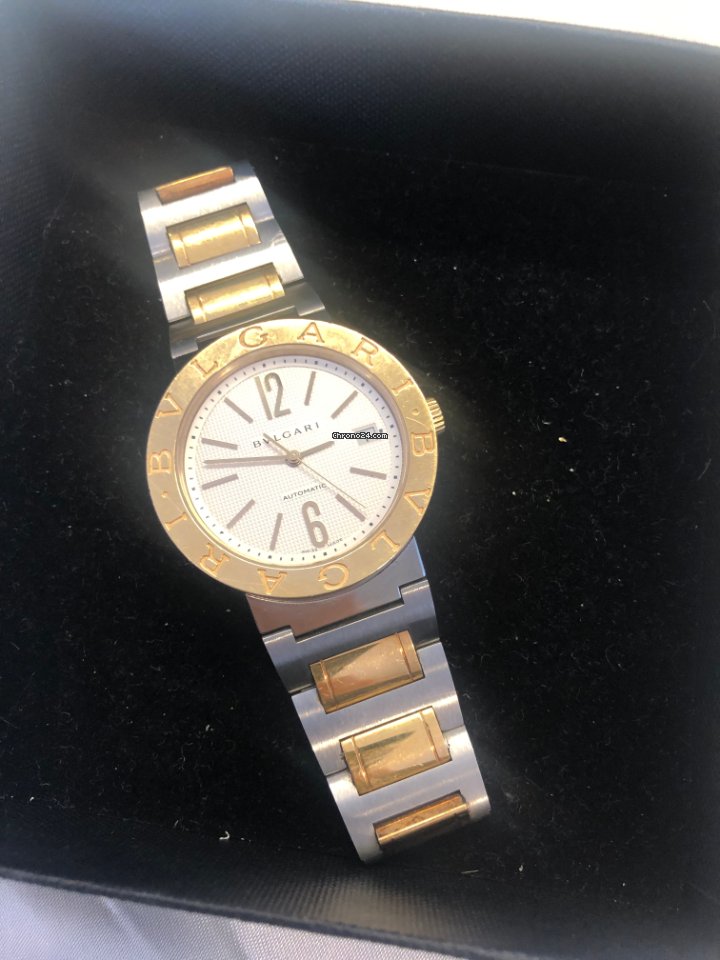 IMG_9081 Bulgari Bulgari Mens watch Unisex Automatic Gold Steel BB38SG Replica 6