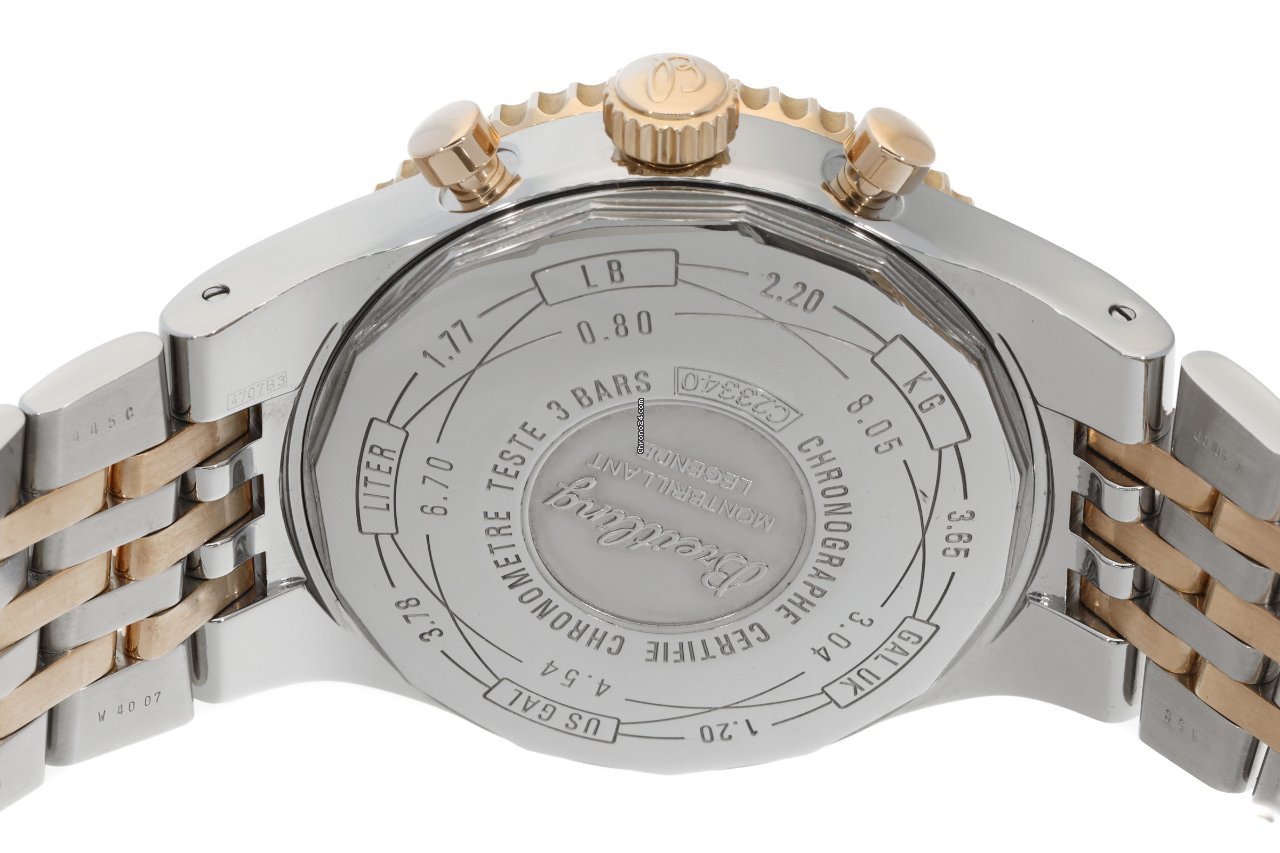 IMG_9081 Breitling Montbrillant Legende Mens watch Unisex Automatic Gold Steel C23340 Replica 6