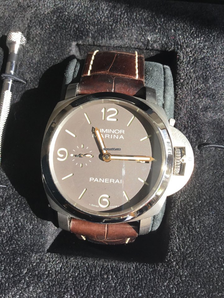 IMG_9081 Panerai Luminor Marina Automatic Mens watch Unisex Automatic Titanium BB 1408602 Replica 6