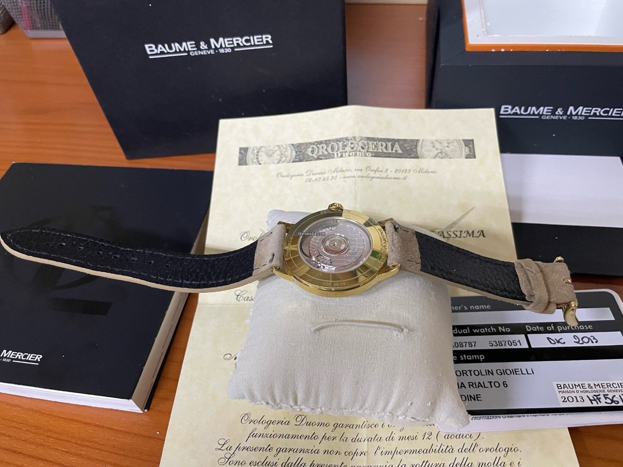 Baume & Mercier Classima Mens watch Unisex Automatic Yellow gold MOA08787 Replica 6