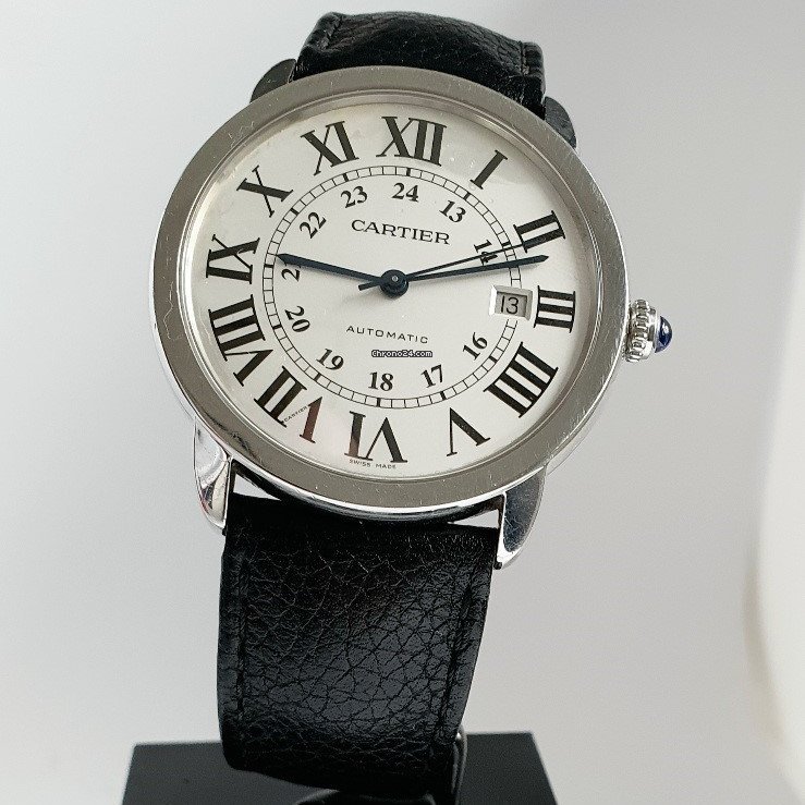 IMG_9081 Cartier Ronde Solo de Cartier Mens watch Unisex Automatic Steel 3517 Replica 6