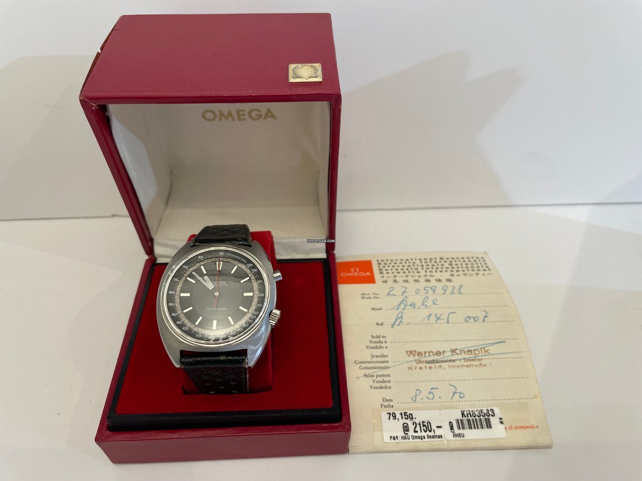 IMG_9081 Omega Seamaster Mens watch Unisex Manual winding Steel 145.007 Replica 6