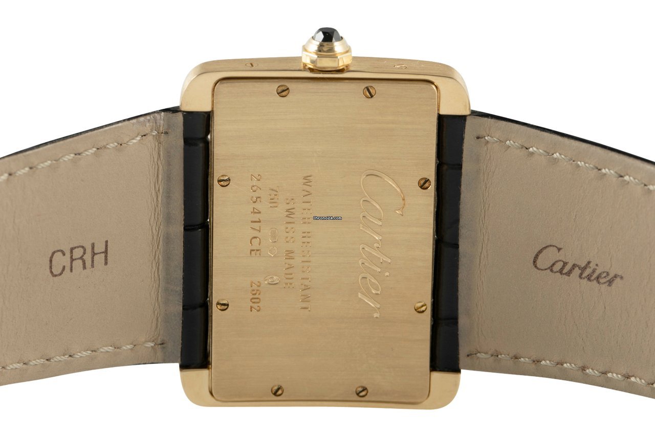 IMG_9081 Cartier Tank Divan Womens watch Quartz Yellow gold 2602 Replica 6