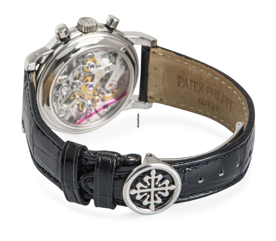 IMG_9081 Patek Philippe Perpetual Calendar Chronograph Mens watch Unisex Manual winding Platinum 3970EP-027 Replica 6