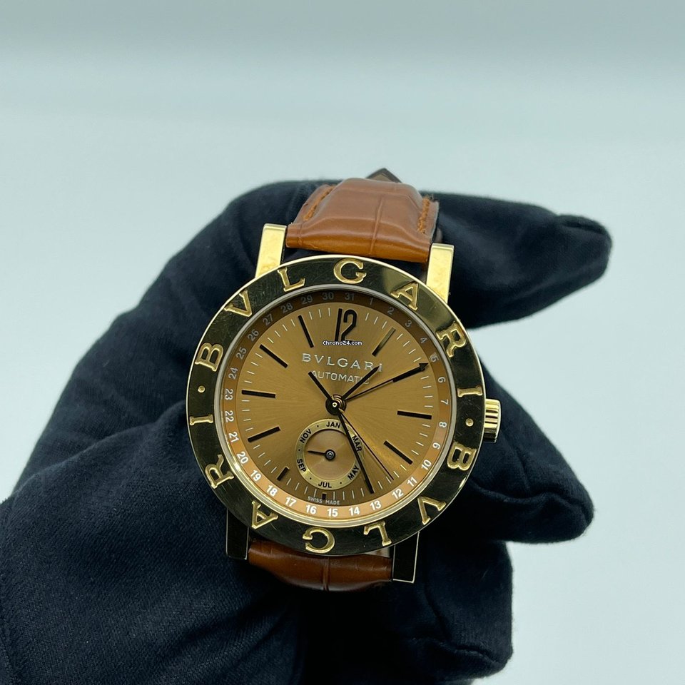 IMG_9081 Bulgari Bulgari Mens watch Unisex Automatic Yellow gold BB 38 GL AC Replica 6