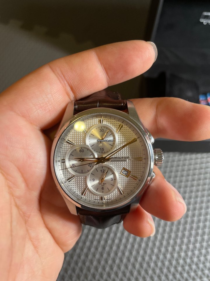 IMG_9081 Hamilton Jazzmaster Auto Chrono Mens watch Unisex Automatic Steel H32596551 Replica 6