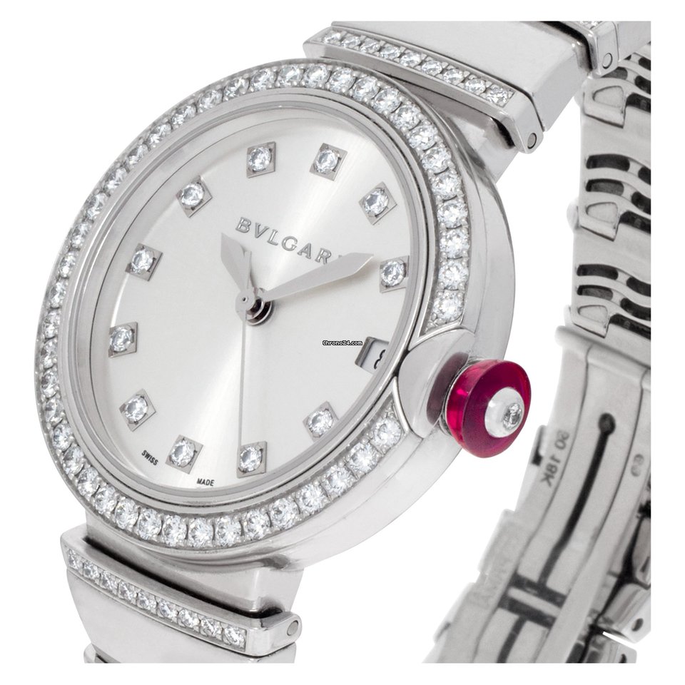 Bulgari Lucea Womens watch Automatic White gold LU W 33 G Replica 6