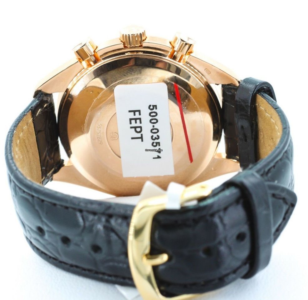 IMG_9081 Omega Speedmaster Day Date Mens watch Unisex Automatic Rose gold 3623.33.01 Replica 6