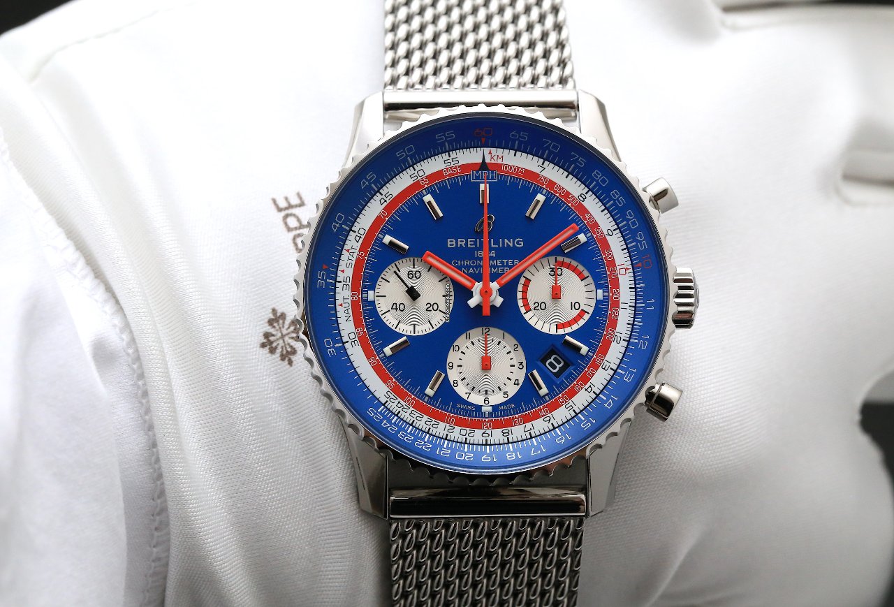 IMG_9081 Breitling Navitimer Mens watch Unisex Automatic Steel AB01212B1C1A1 Replica 6