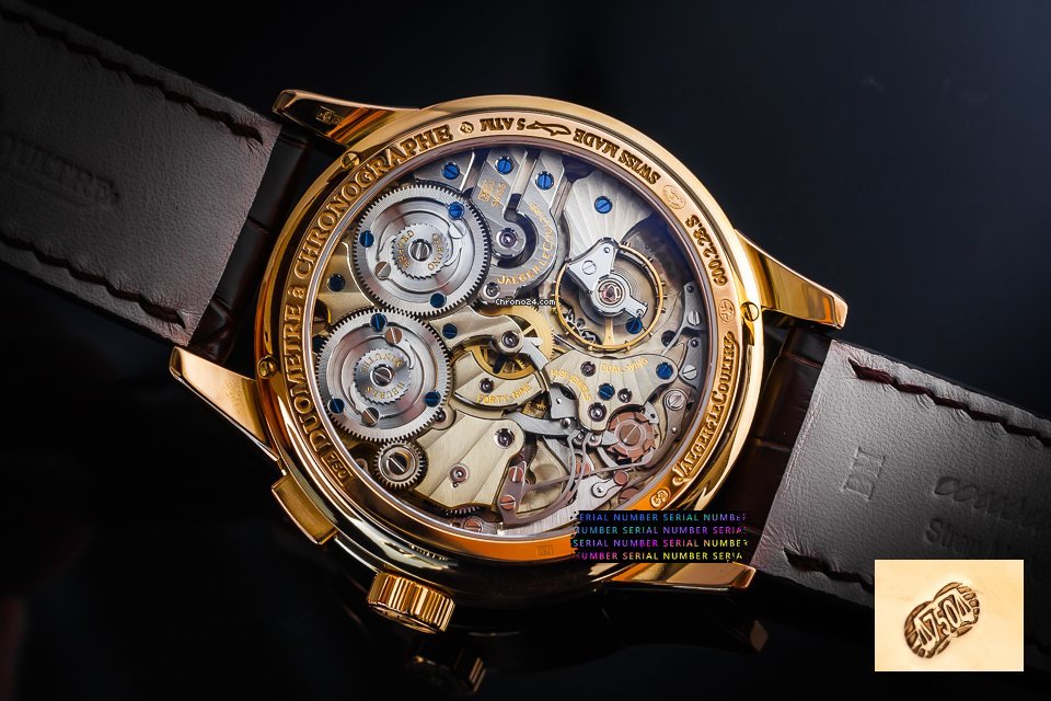 Jaeger-LeCoultre Duometre Mens watch Unisex Manual winding Rose gold 600.2.28.S Replica 6