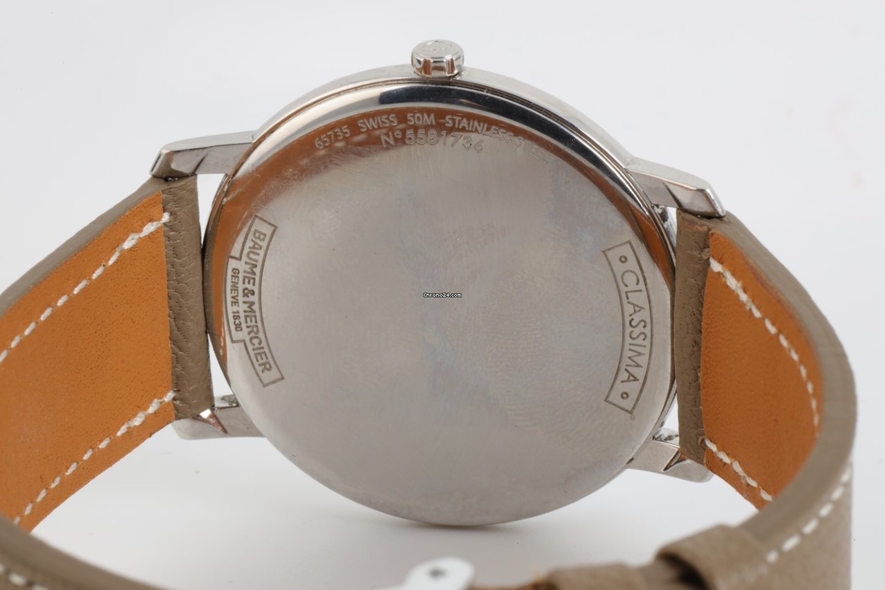 Baume & Mercier Classima Mens watch Unisex Quartz Steel 65735 Replica 6