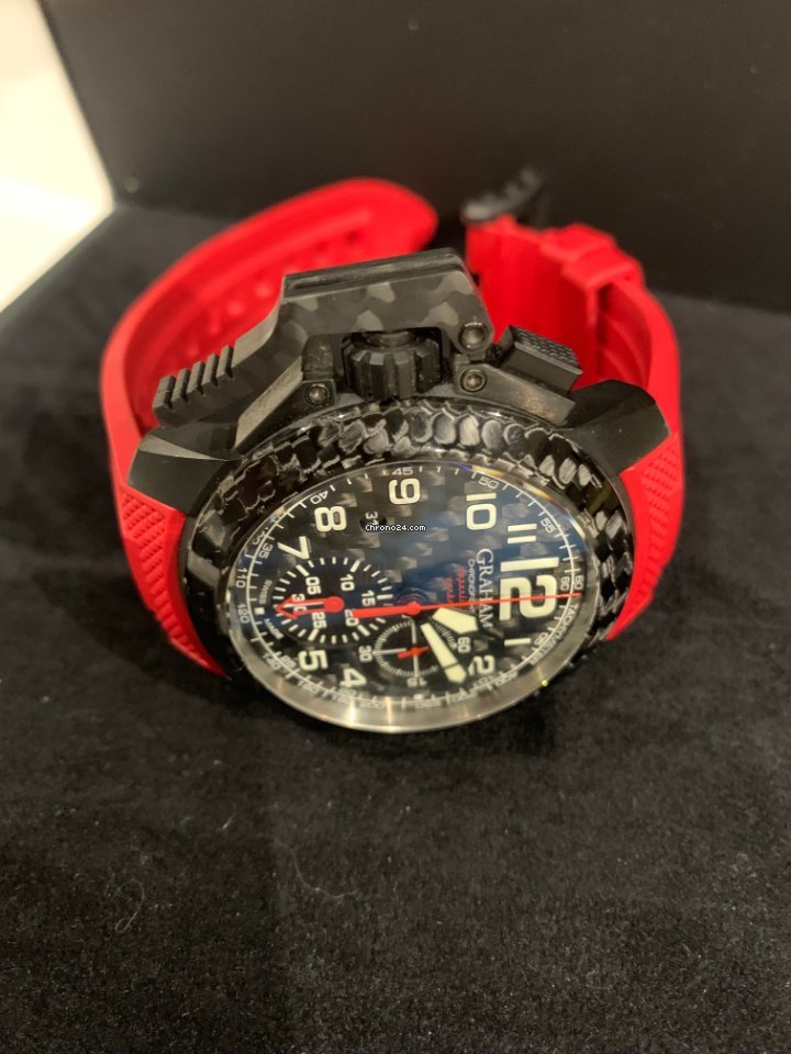IMG_9081 Graham Chronofighter Oversize Mens watch Unisex Automatic Carbon 2CCBK.B11A Replica 6
