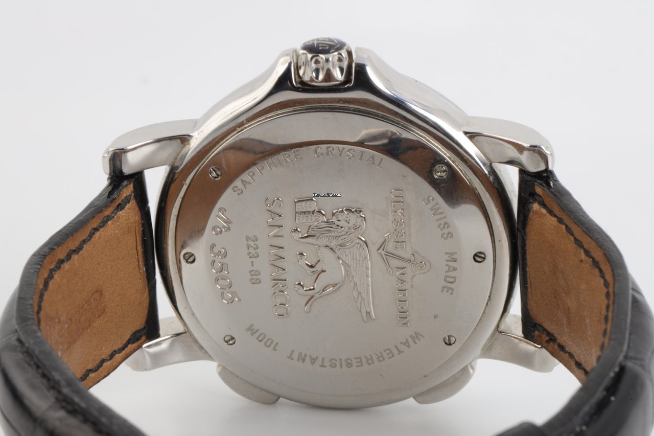 IMG_9081 Ulysse Nardin San Marco Big Date Mens watch Unisex Automatic Steel 223-88 Replica 6