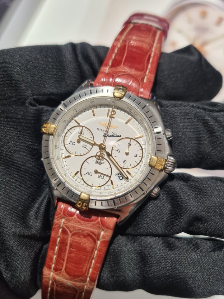 Breitling Mens watch Unisex Quartz Gold Steel B55045 Replica 6