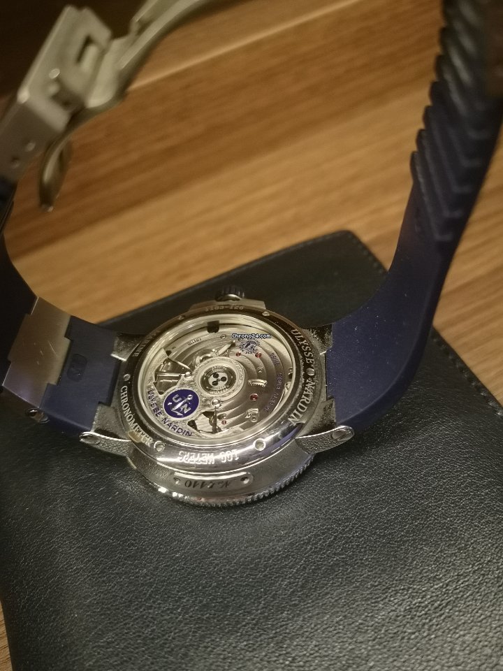 Ulysse Nardin Marine Chronometer Manufacture Mens watch Unisex Automatic Steel 1183-126-3 63 Replica 6
