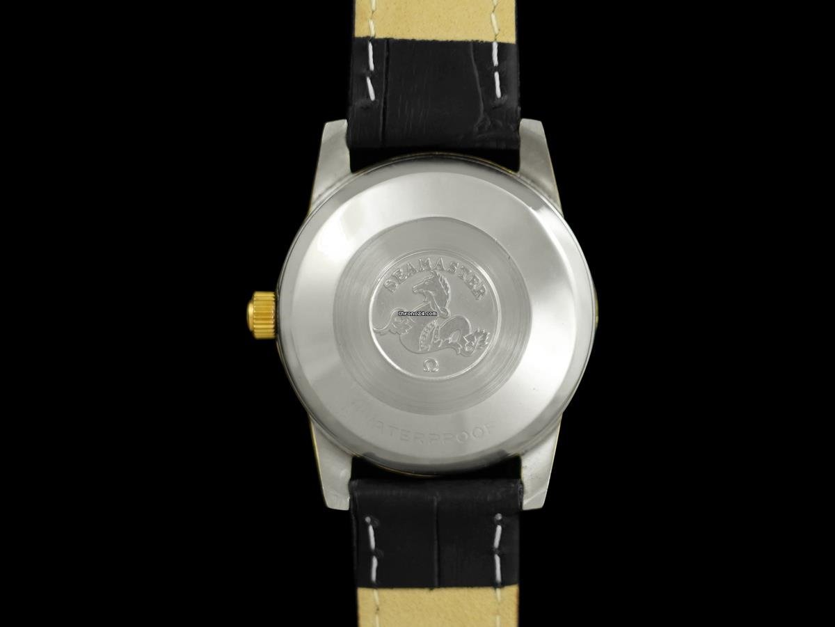 IMG_9081 Omega Seamaster Mens watch Unisex Manual winding Gold Steel 8264 Replica 6