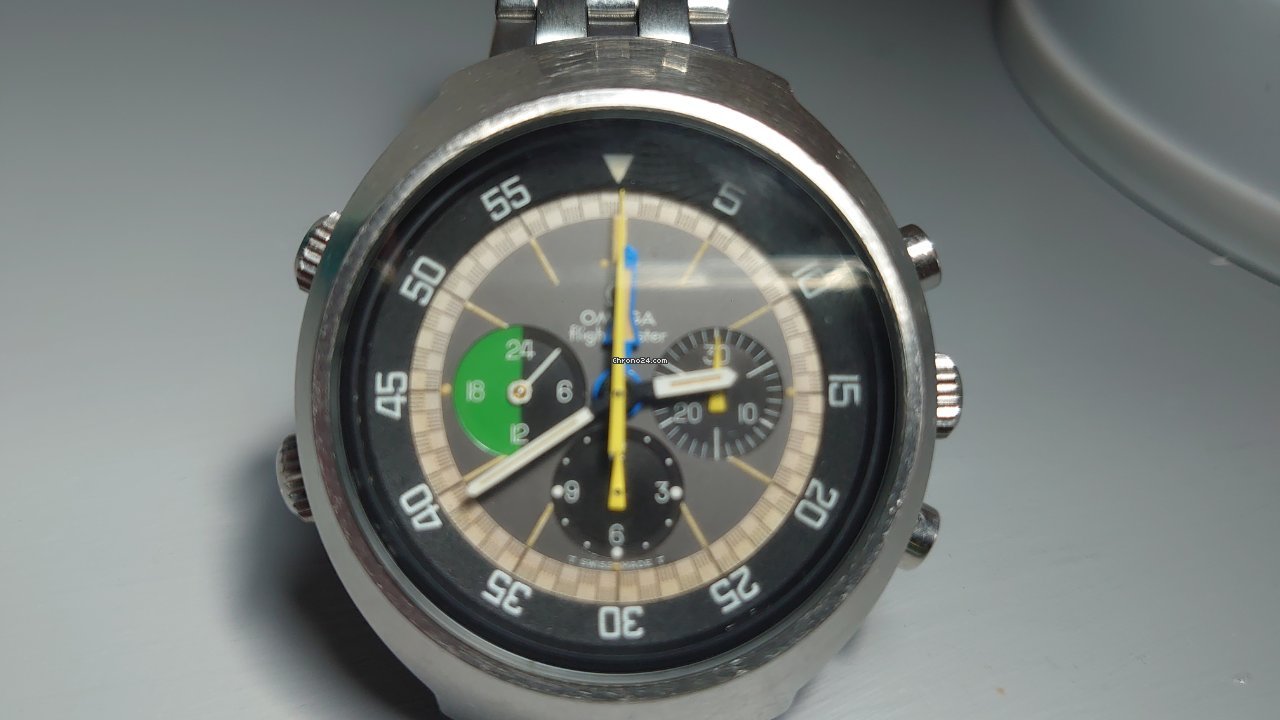 IMG_9081 Omega Flightmaster Mens watch Unisex Manual winding Steel 145.013 Replica 6