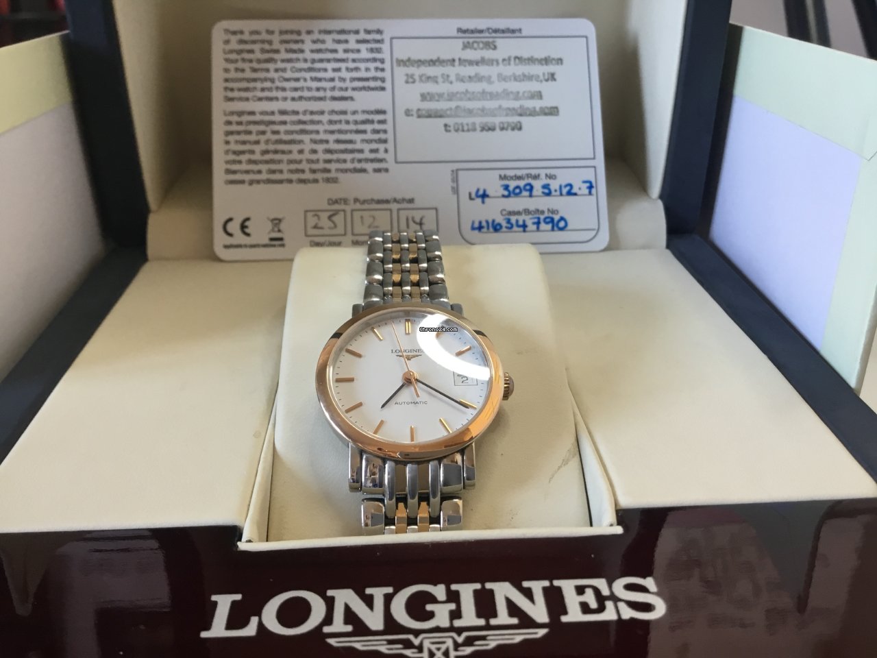 IMG_9081 Longines Elegant Womens watch Automatic Gold Steel L4.309.5.12.7 Replica 6