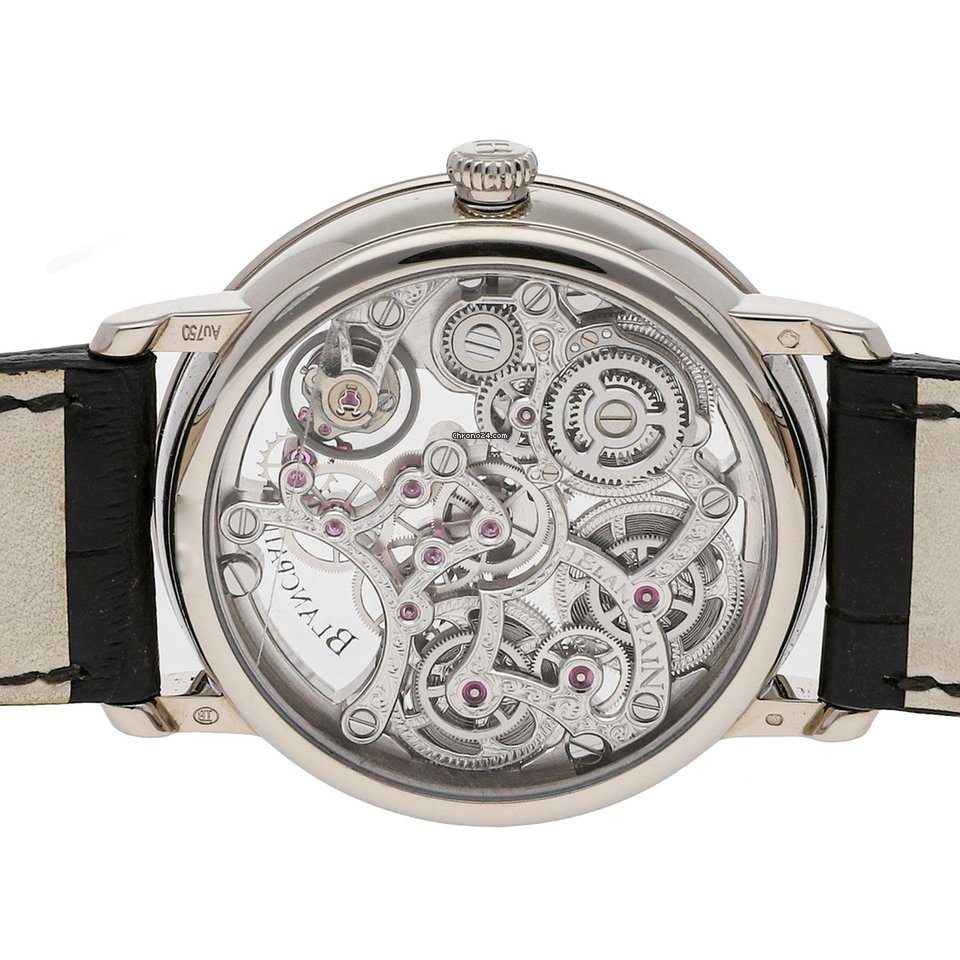 Blancpain Mens watch Unisex Manual winding White gold 6633-1500-55B Replica 6
