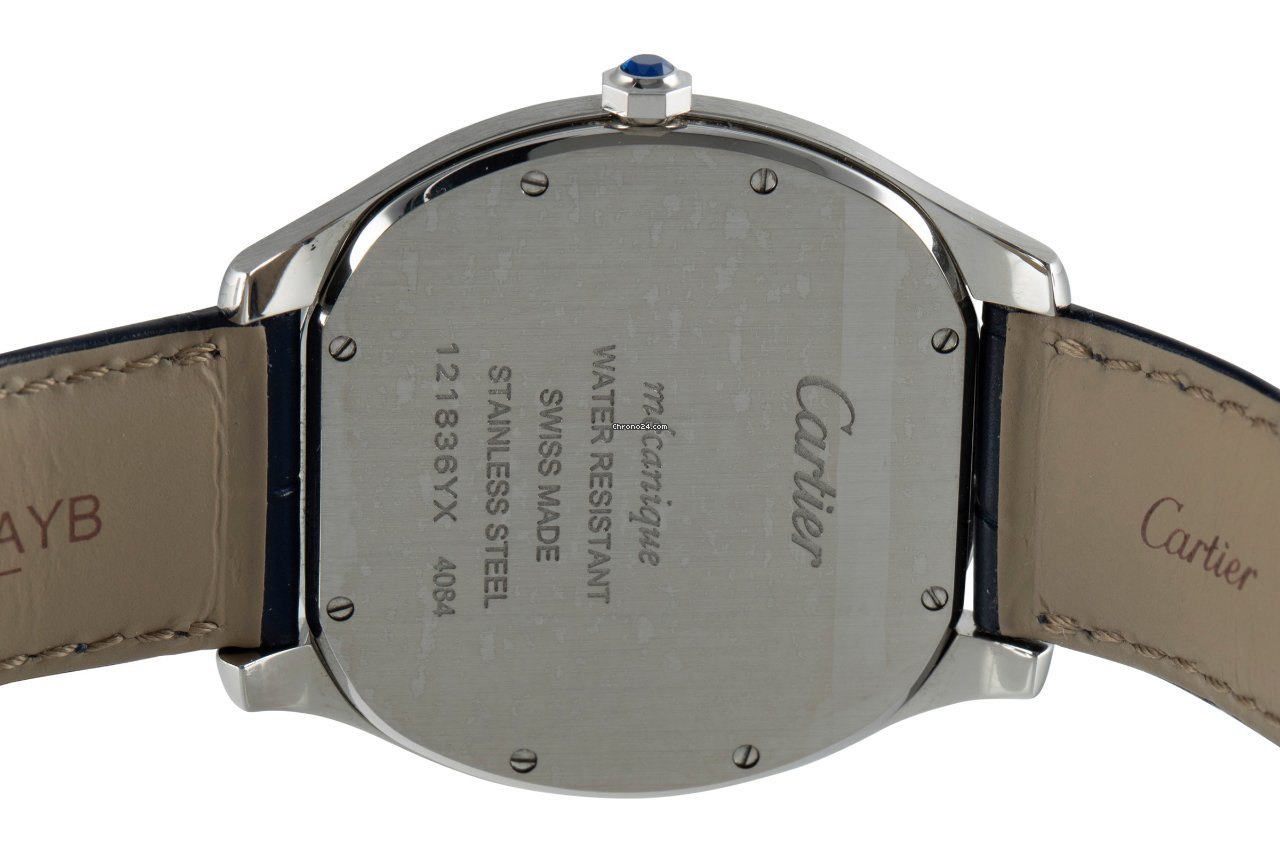 IMG_9081 Cartier Drive de Cartier Mens watch Unisex Manual winding Steel WSNM0011 Replica 6