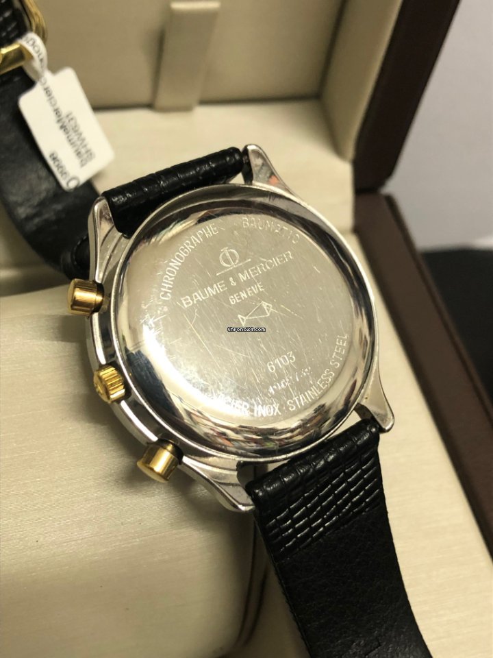 IMG_9081 Baume & Mercier Mens watch Unisex Manual winding Gold Steel 6103 Replica 6