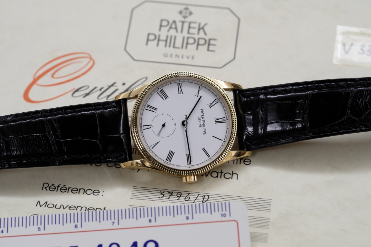 IMG_9081 Patek Philippe Calatrava Mens watch Unisex Manual winding Yellow gold 3796D Replica 6