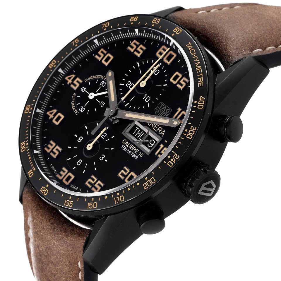 IMG_9081 TAG Heuer Carrera Calibre 16 Mens watch Unisex Automatic Titanium CV2A84.FC6394 Replica 6