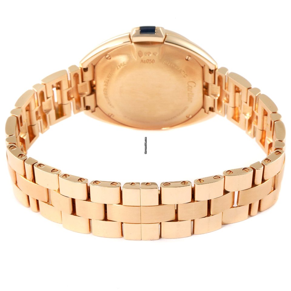 IMG_9081 Cartier Cle de Cartier Womens watch Automatic Rose gold WJCL0033 Replica 6