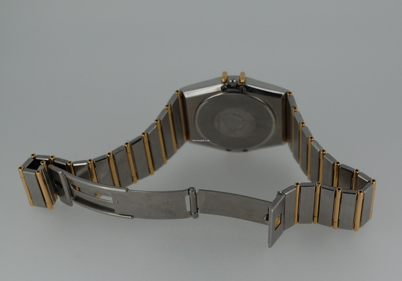 Omega Constellation Day-Date Mens watch Unisex Quartz Gold Steel 396.1069 Replica 6