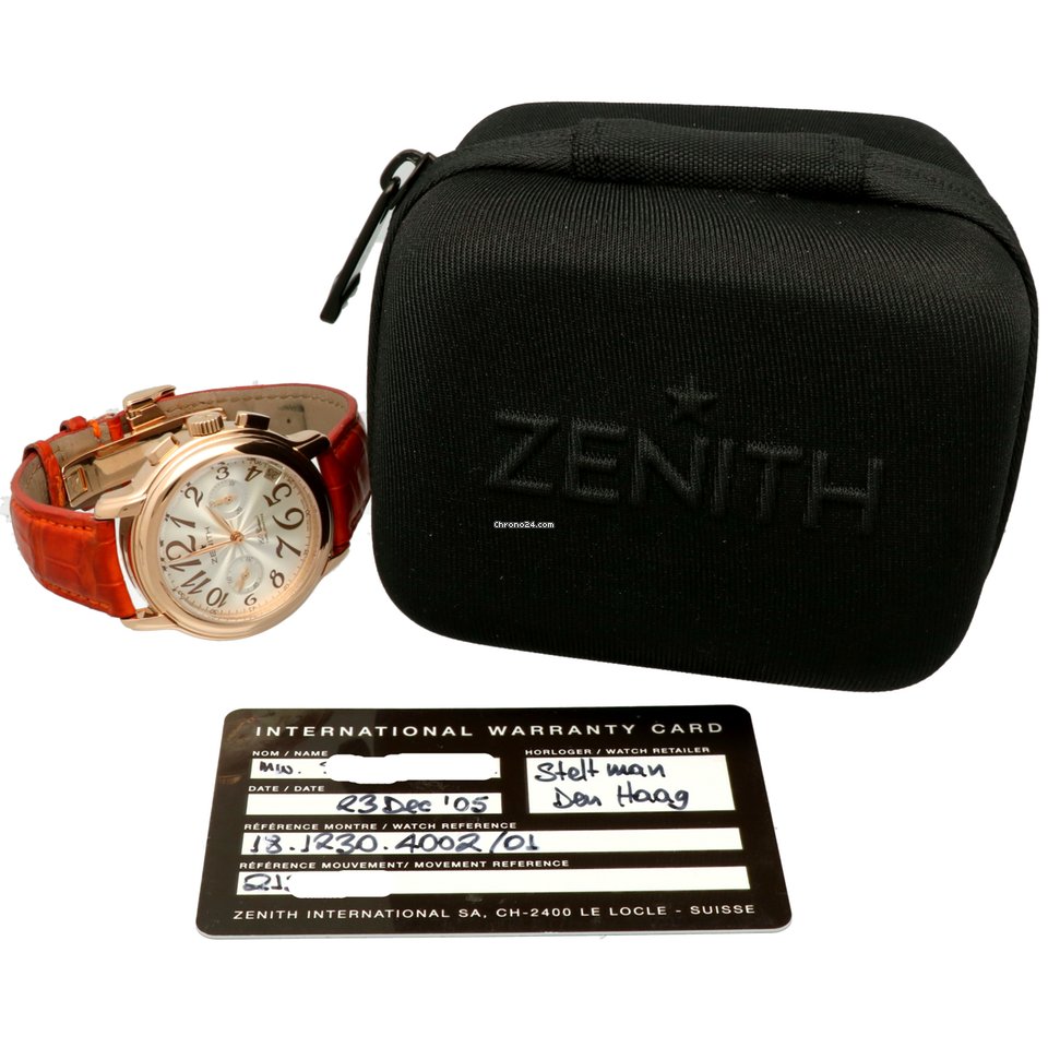 IMG_9081 Zenith El Primero Chronomaster Lady Womens watch Quartz Rose gold 18.1230.4002 Replica 6