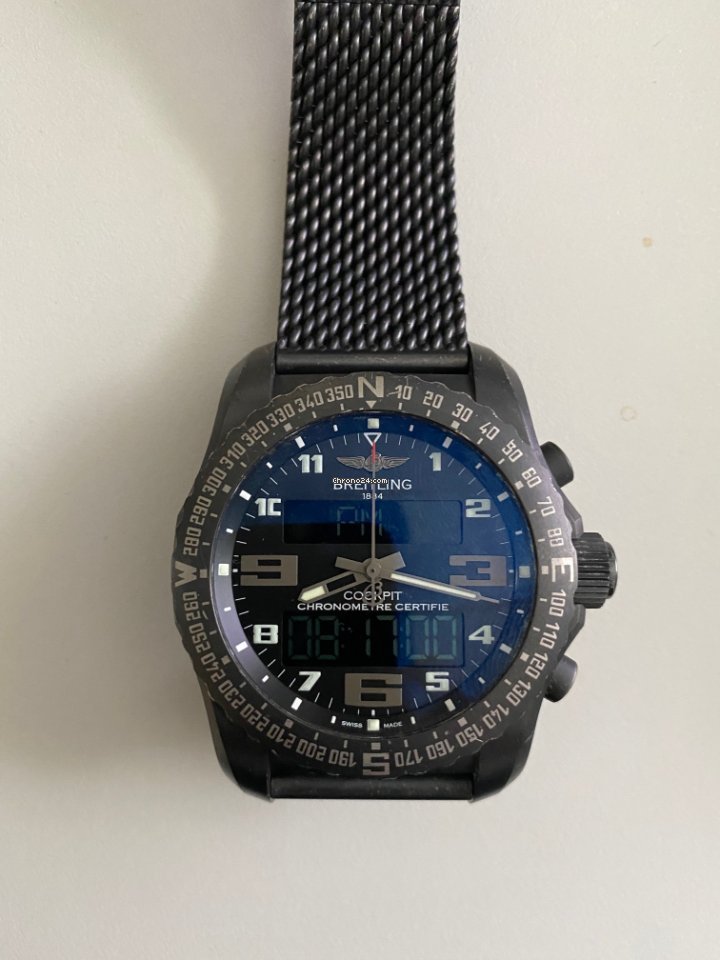 Breitling Cockpit B50 Mens watch Unisex Quartz Titanium VB501022.BD41.155S Replica 6