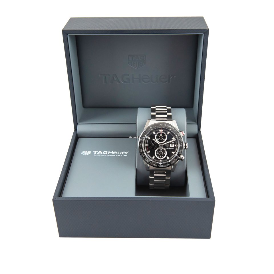 TAG Heuer Carrera Calibre HEUER 01 Mens watch Unisex Automatic Steel CAR201Z.BA0714 Replica 6