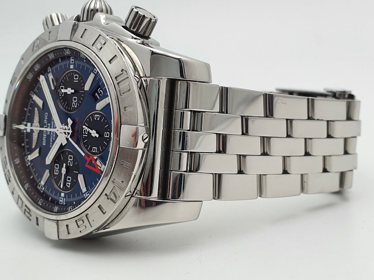 IMG_9081 Breitling Chronomat 44 GMT Mens watch Unisex Automatic Steel AB042011 C852 Replica 6