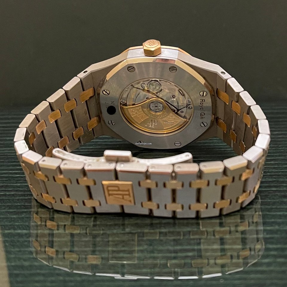 IMG_9081 Audemars Piguet Royal Oak Selfwinding Mens watch Unisex Automatic Gold Steel 15400SR.OO.1220SR.01 Replica 6