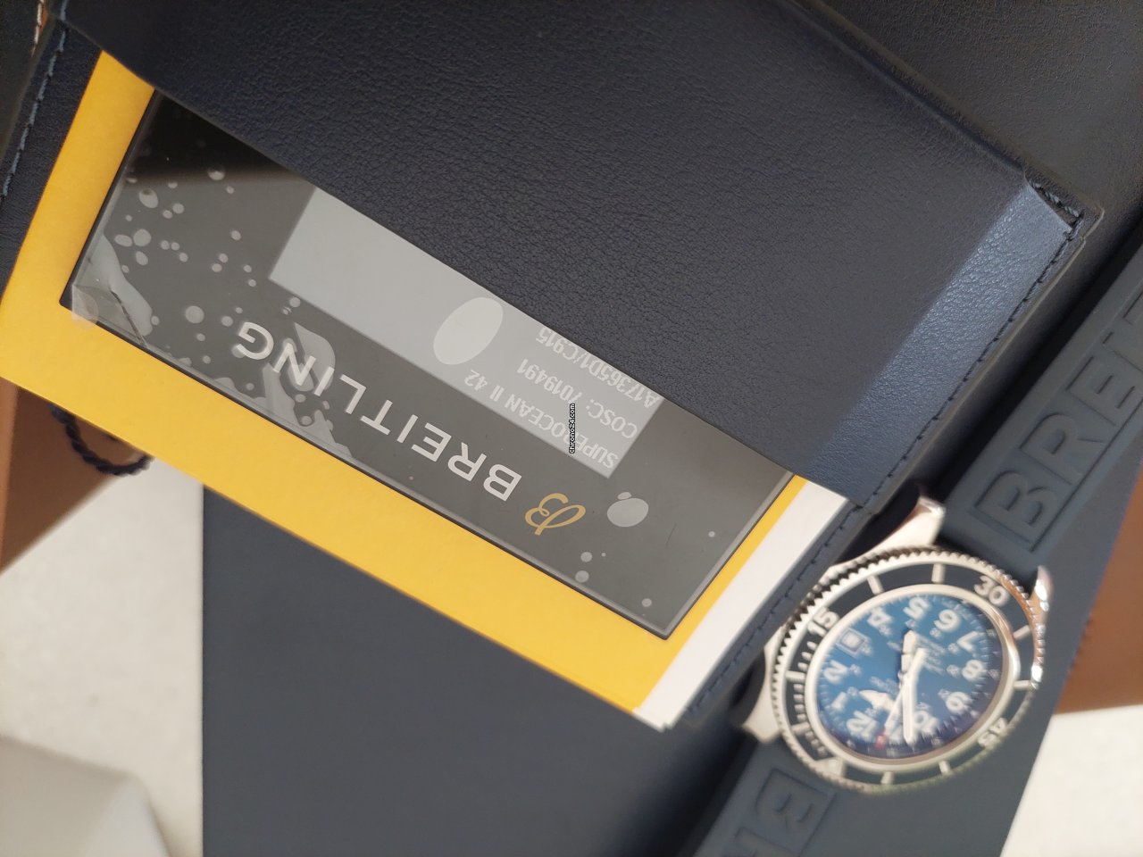 IMG_9081 Breitling Superocean II 42 Mens watch Unisex Automatic Steel A17365D1 Replica 6