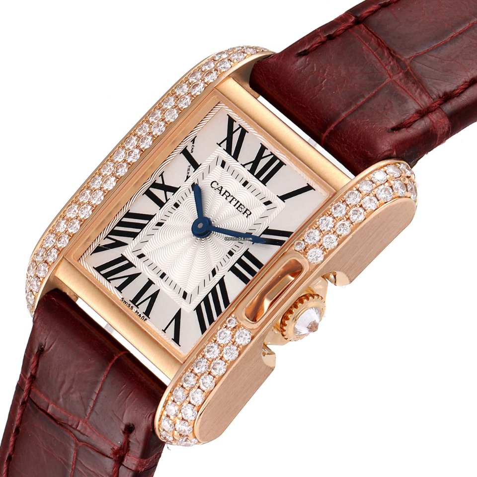 Cartier Tank Anglaise Womens watch Quartz Rose gold WT100013 Replica 6