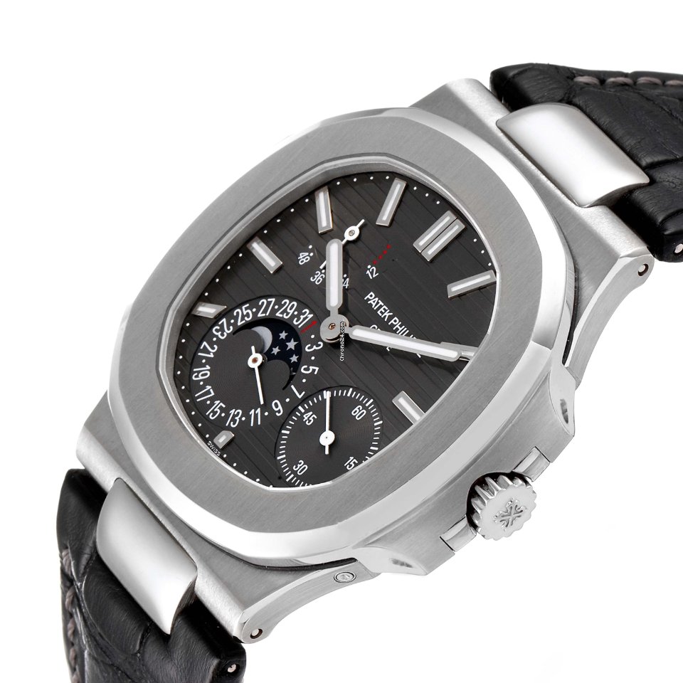 Patek Philippe Nautilus Mens watch Unisex Automatic White gold 5712G 001 Replica 6