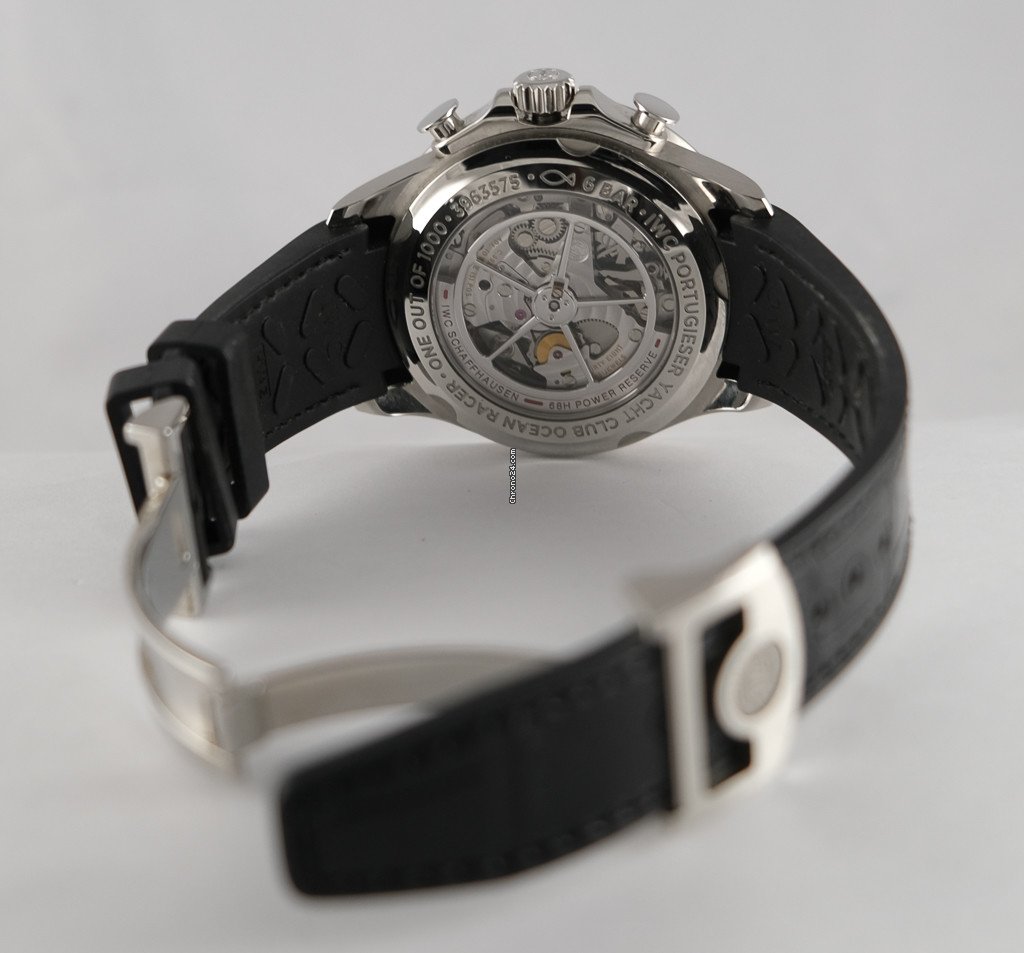 IMG_9081 IWC Portuguese Yacht Club Chronograph Mens watch Unisex Automatic Steel 390216 Replica 6