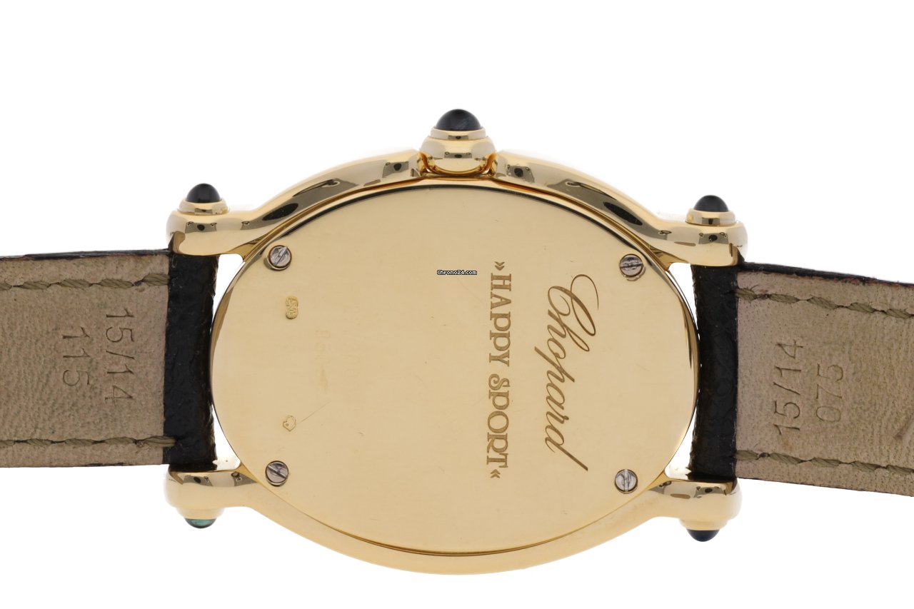 IMG_9081 Chopard Happy Sport Womens watch Quartz Yellow gold 27 7000-23 Replica 6