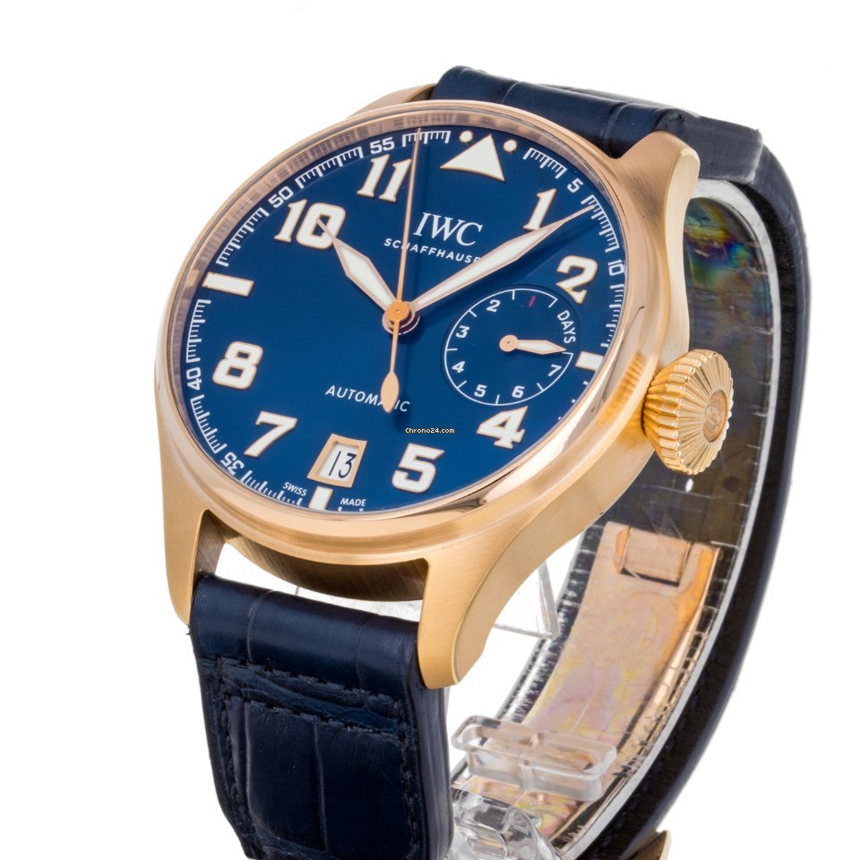 IMG_9081 IWC Big Pilot Mens watch Unisex Automatic Rose gold IW500909 Replica 6