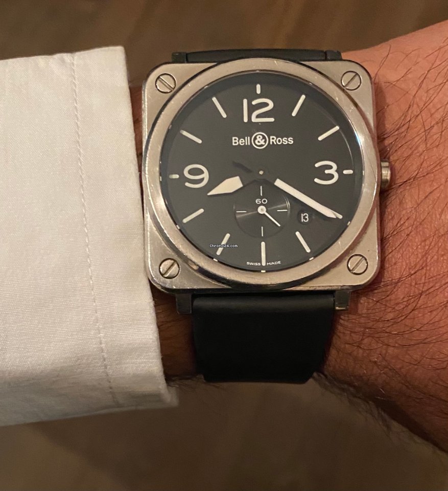 IMG_9081 Bell & Ross BR S Mens watch Unisex Quartz Steel BRS-64-S Replica 6